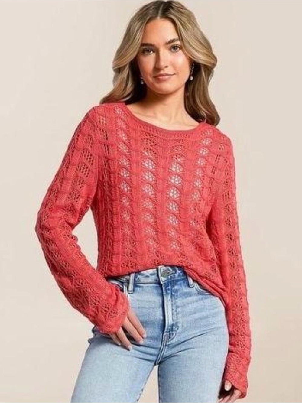 NWT Z- Supply Women's Open-Knit Lightweight Sweater